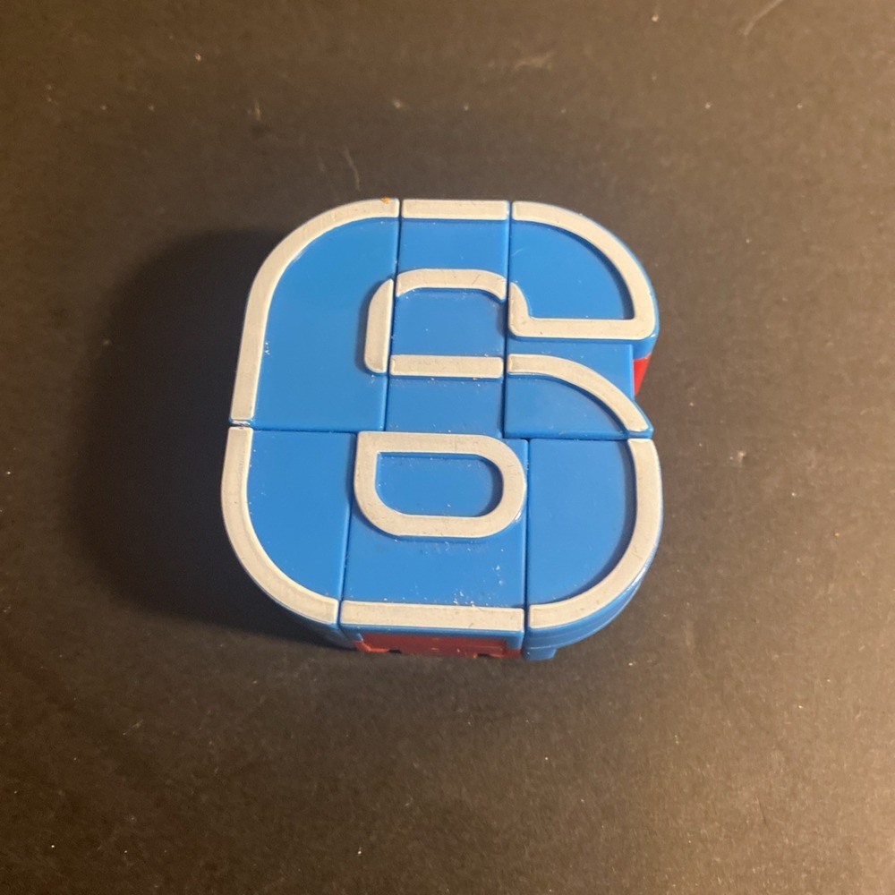 Alpha Bots Number 6 Blue Orange Silver Transforming Robot Alphabet Transformers